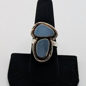 Sterling and Opal ring (Size 8 1/4)
